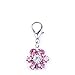 SKS PET Bling Rhinestones Flower Charm Pendant Jewelry for Female Pet Dog Cat Necklace Collar Accessory (Pink)