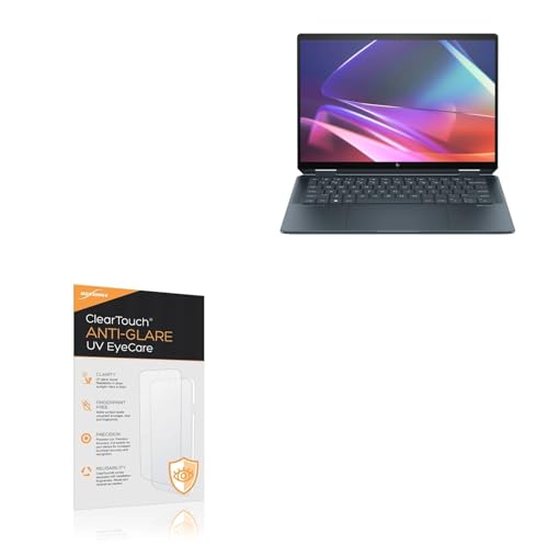 BoxWave Screen Protector Compatible With HP Spectre x360 (14-eu0097nr) - ClearTouch Anti-Glare Anti-UV EyeCare (2-Pack), Filters out Harmful Blue Light Reduce Fatigue