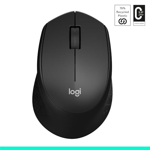 Mouse Sem Fio Logitech M330 SILENT com Clique Silencioso, Design Destro, Bateria de 18 Meses, Receptor USB, Compatível com Wi