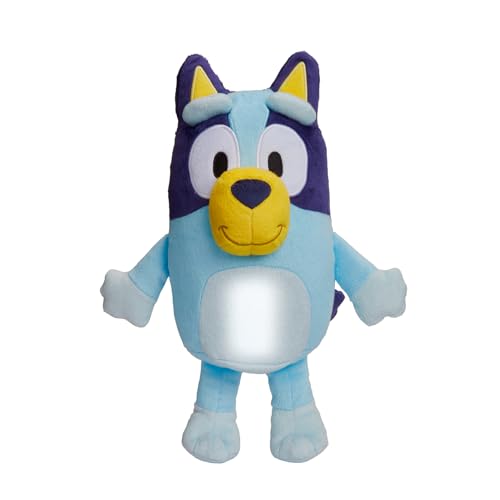 Goglow Bluey Bedtime GoGlow Pal Oficjalna Bluey Przytulanka Miękka Zabawka 2 w 1, Pluszowa i LED Lampka nocna Pomoc w zasypianiu Kołdra z automatycznym 10-minutowym wyłączaniem Wielokolorowa
