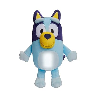 Bluey Goglow Pal Light Up Nightlight, 2-in-1 Interactive Snuggly Toddler Light, Soothing Night Light for Kids of Ages 2+