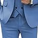 Men 3 Pieces Prom Fashion Blazers Slim Fit Notched Lapel Wedding Coat Sets Fall Multi Color Casual Tuxedo Pant Suit (Grey Blue,Small)
