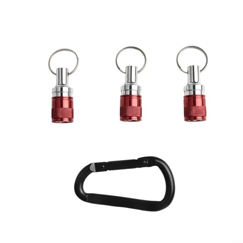 NiuLumea 3 llaves antideslizantes para brocas, vástago hexagonal de 1/4 pulgadas compatible con SDS, soporte de puntas de destornillador con mosquetón rápido, para organizador de llaveros de metal