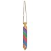 Beaded Rainbow Design Holiday Neck Tie