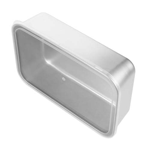 Garneck Stylish Stainless Steel Cake Baking Mold Tiramisu Servingware Lid Rectangle Pan Cake Molds for Baking