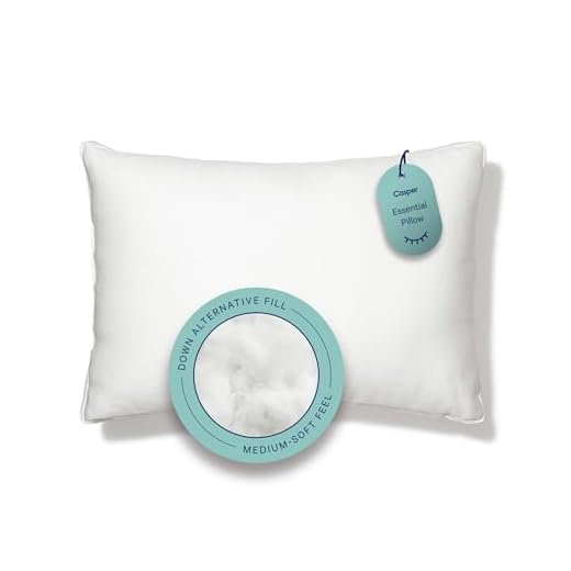 Casper Sleep Essential Pillow for Sleeping, Standard, White