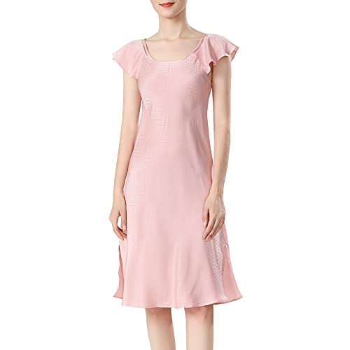 Robe de nuit en soie naturelle Valin vêtement de nuit fluide et frais