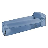 Naturehike Aufblasbarer Liegesessel, Wasserdichtes Aufblasbares Sofa mit Tragbarem Rucksack, Aufblasbares Bett für Reisen, Camping, Pool (Blau)