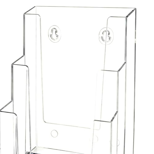 Porte-dépliant en acrylique mural pour ranger vos documents de réception sans encombrer