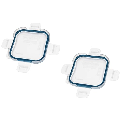 Snapware 8701R-PC 1-Cup Total Solutions BPA-Free Plastic Food Storage Lid with Blue Spruce Saltwater Gasket (2-Pack) - Made in USA