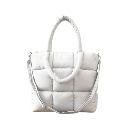 Bolsa Puffer Viagem Grande Alça Listrada Oversized Blendibox (Branco)