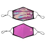 PUMA Face Mask Set of 2 (Byzantium-Fluo Orange)