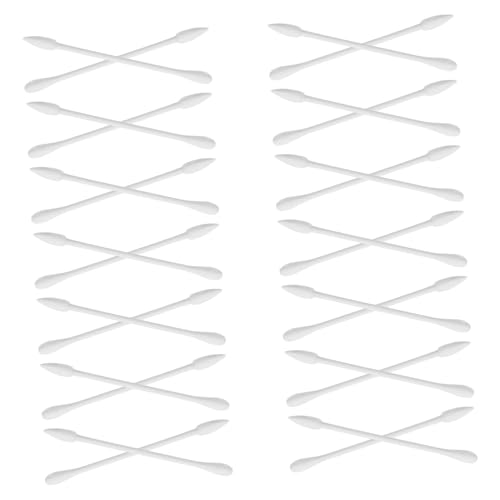 WOONEKY Cotton Buds 30 Pack Disposable Cotton Swabs for Ears Gentle for Daily Cleaning