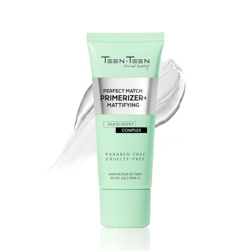 TEEN TEEN Perfect Match Primerizer+ – Mattifying & Silkscreen Complex, Flawless Long-Lasting Base, Transparent, 30ml