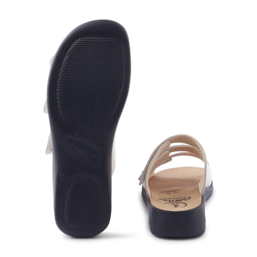 Mocassin en Cuir Blanc Ganter Sonnica-e Confection Premium Allemande