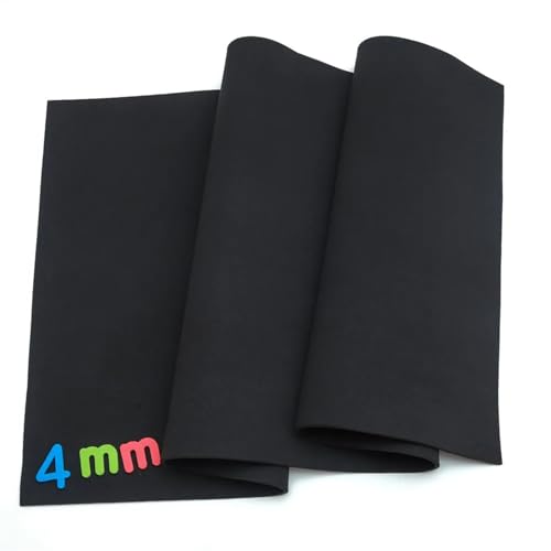Neopren Stoff 4 mm doppelseitiger Neopren-Nähstoff, Neoprenanzug, dehnbar, wasserdicht und Winddicht, Jersey-Stretch-Trikot(45cm x 20cm)