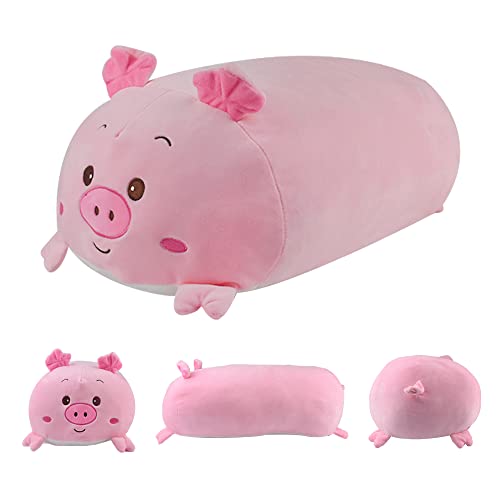 Surplex Pig Plush Toy Cushion Soft Toy Stuffed Animals Plush Comfortable Bed Sleeping Piggy Pillow Creative Home Decoration Children's Cloth Doll Boys and Girls Gifts(60cm/23.62)
