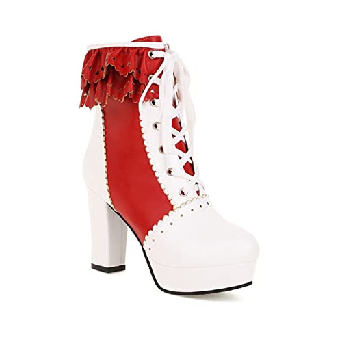Botas de vaquero para mujer con tacón de 9.5 cm de altura y solapa baja para un look de moda