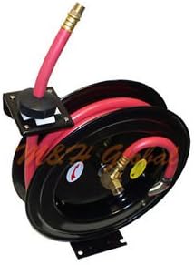 1/2" x 25 Feet Air Rubber Hose Retractable 300 PSI