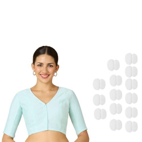 Image of Studio Shringaar Women's Cotton Stretchable (Smocked) Readymade Saree Blouse
