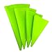 Beunyow 4 Taglie sac a Poche in Silicone, Sacchetti a Poche Riutilizzabili per Beccucci, Ugelli Russi, Pasticceria Utensili Kit, Dolci Torte Cupcake (25CM/30CM/35CM/40CM, Verde)