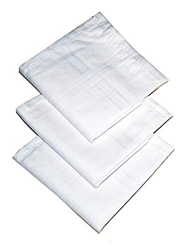 Image of MOOLYAVAAN Products Unisex Cotton Rumal Premium Cotton Handkerchief For Men And Women (45x45 cm) White