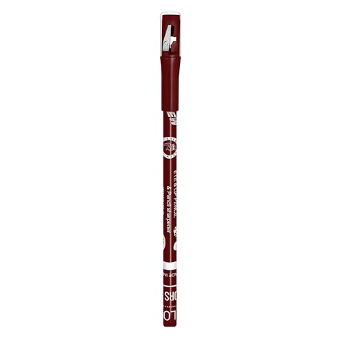 Image of Colors Queen Eye & Lip Liner Pencil with Sharpener | Long Lasting & Smudge Proof Lip Liner | Matte Finish, Rich Color Payoff Sharpenable Pencil (Mahroon)