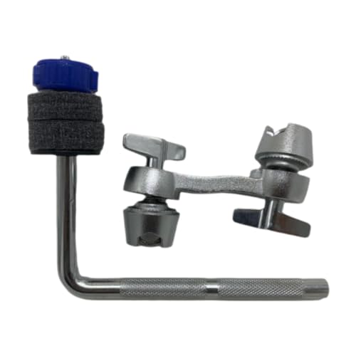 DYNWAVE Drum Set Mounting Clamp L Rod Adjust Clamp Hardware High Performance Cymbal Arm Drum Parts for Orchestra, Blue