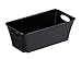 Produktbild Rotho Living Aufbewahrungskorb 2 l, Kunststoff (PP), schwarz, 2 Liter (25,2 x 13,5 x 9 cm)