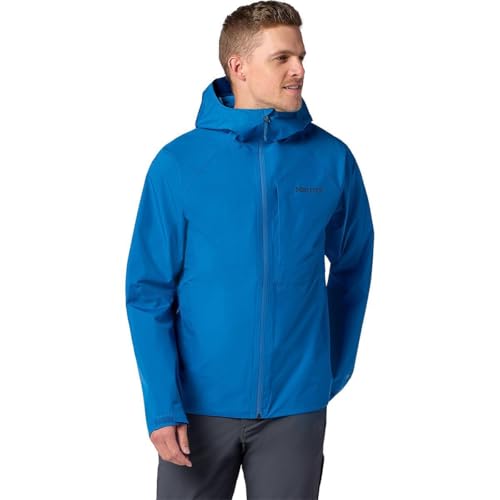 MARMOT Waypoint Men’s GORE-TEX Rain Jacket —Lightweight, Packable, Waterproof Shell — Hiking, Backpacking, Trekking, Nautical Blue, XX-Large
