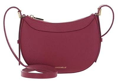 Coccinelle Pelle borsa a tracolla Whisper Grained Leather Mini Bag Rosewood mirtillo