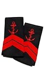 Militaire Marine Nationale Générique Paire de Fourreaux d\'épaules Quartier Maitre 2° Classe Marine Nationale