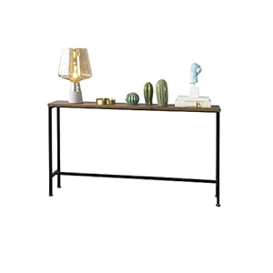 SoBuy FSB19-N Vintage console tafel metalen hal tafel decoratieve tafel dressoir bijzettafel naturel/zwart BHT ca…
