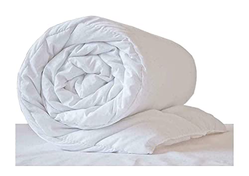 Soodie&Zuzu Anti-Allergy Toddler Duvet - 100% Polycotton Soft & Warm Kids' Bedding - Machine Washable White 120x150cm Cot Bed with 40x60cm Pillow