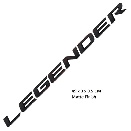 Image of KMH Premium LAGENDER 3D Text Badge Logo Emblem - Stylish Car Decal Stickers, Mate Black Pack of 1