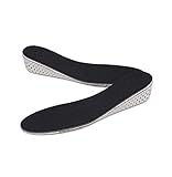 1Pair Foam Breathable Memory Unisex Invisible Increasing Insoles Height Increased Heightening Heel Lifting Inserts Lifts Elevator Cushions Shoe Pads For Man Women (4.3 cm height)