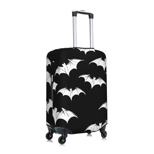 Goth Bats Elastic Travel Luggage Cover, Washable Spandex Suitcase Protector, Anti-Scratch Fits 18-32 Inch3