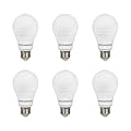 Sylvania A19 LED Light Bulb, 5.5W, 40W Equivalent, 13 Year, Dimmable, 450 Lumens, 5000K, Daylight - 6 Pack (41964)