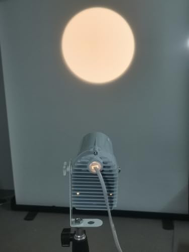 Lampa punktowa, SENLAN 12 W, podwójna biel/zimna biel i ciepła biel, lampa dyskotekowa LED do Mirro Ball, oświetlenie sceniczne DJ-a z kontrolerem IR (białe)