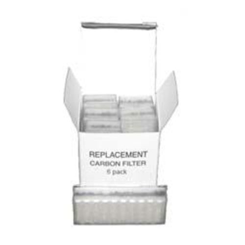 REPLACEMENT CARBON FILTERS FOR SMOKELESS ASHTRAY BOX OF 6 CARBON