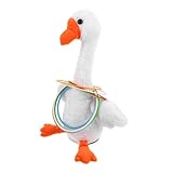 Warmhm Wurfringe Für Junge Mädchen Set Elektrischer Gänse-Ringe-werfen Spielringe-Set Cartoon-wurfring-Set Tragbare Wurfringe Requisiten Für Ringwurfspiele Interaktives Spielzeug Für