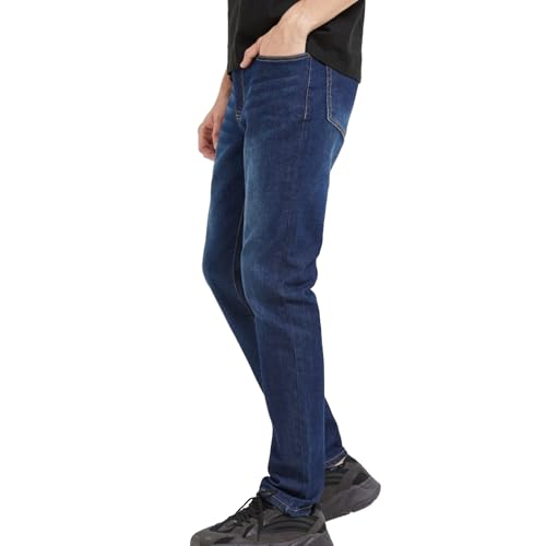 Stretch Fit Jeans for Men - Slim & Regular Fit Denim Blue Men Jeans, Straight Leg & Slim Fit Pants-Men's 5-Pocket3