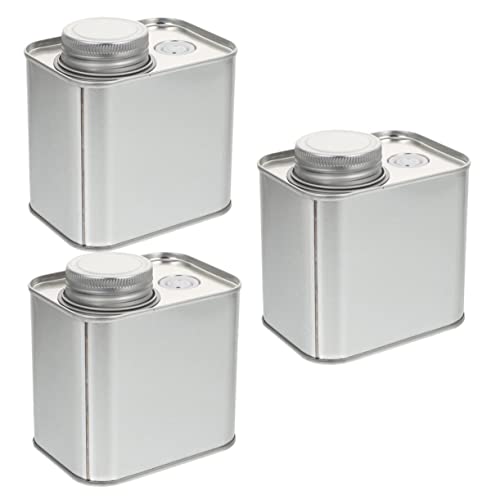 OUNONA 3pcs Airtight Storage Jar Coffee Bean Powder Sealed Tin Canisters Tea Storage Box for Loose Tea Bean Airtight Container for Leaves Coffee Canister Tin