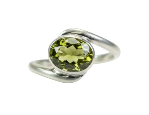 Image of 55Carat Choose Your Color Natural Gemstone Silver Statement Rings for Gift Corssover Style Size 5 to 12
