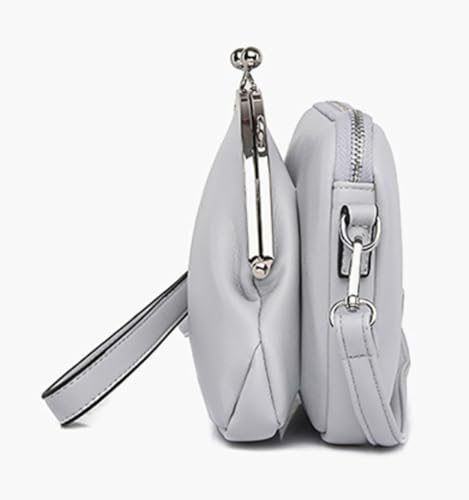 Bolso bandolera de cuero PU para mujer miniatura 5