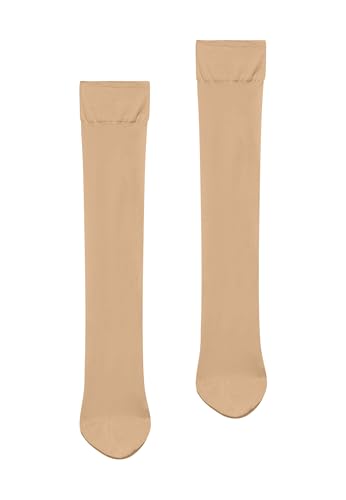 Image of Wolford Individual 10 Denier Knee-Highs Transparent For Women Sheer With Exceptional Smooth Soft Stretchable Comfort Band.