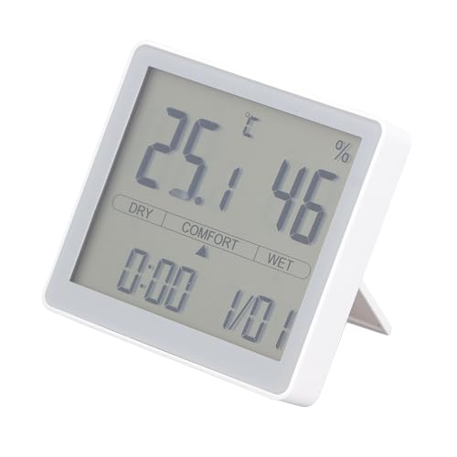 Termómetro Interior y Exterior con Pantalla, Higrómetro Digital, Termómetro, Monitor de Temperatura y Humedad, Calibración de Precisión Profesional