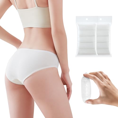 10 Packs Women's Disposable 100% Cotton Underwear Ladies Briefs Panties for Travel Hotel Spa Hospital Stays Emergencies