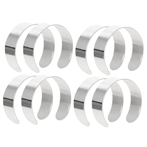 ULDIGI 8 piezas núcleo de la pulsera moldeada de la pulsera pulseras a granel pulseras bricolaje grabado personalizado espacios en blanco de la pulsera doblado de la pulsera