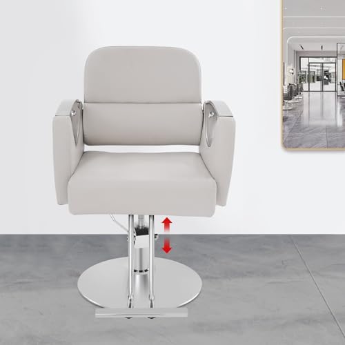 Image of Barber Chair,Salon Chair for Hair Stylist with Height Adjustment,360 Rotatable Salon Chair for Barber Store,Beauty Salons,Spas